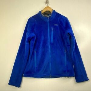 Patagonia Worn Wear Viking Blue Outerwear Full Zip Fleece. Men’s Size Large.